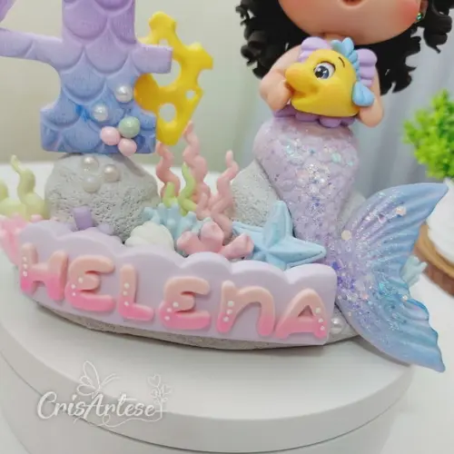 Vela Pequena Sereia Biscuit