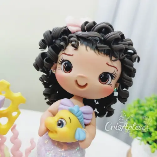 Vela Pequena Sereia Biscuit