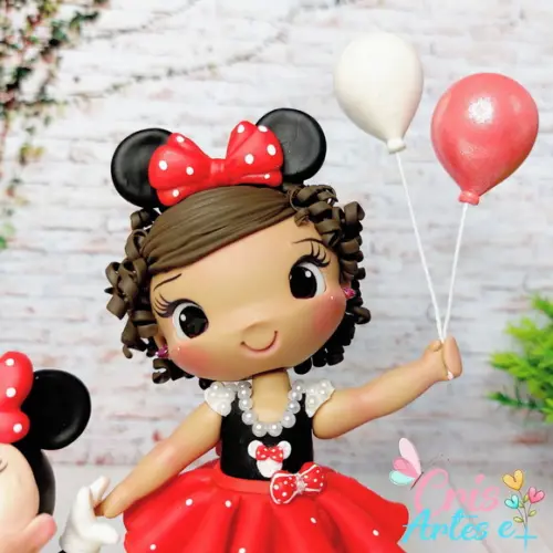 Vela Personalizada Minnie Vermelha