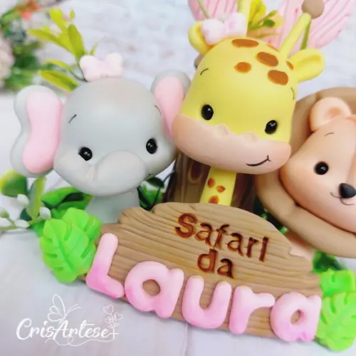 Vela Personalizada Safari Menina
