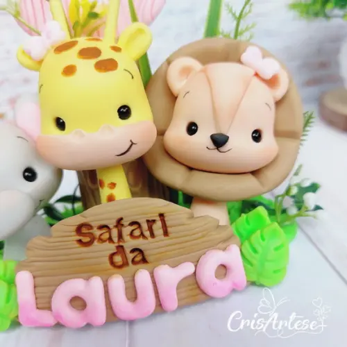 Vela Personalizada Safari Menina