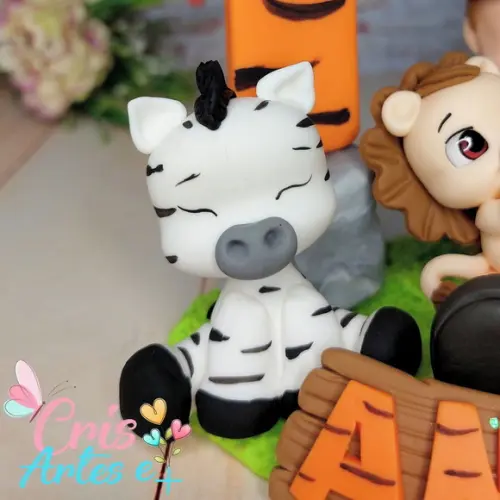 Vela Safari Menino em Biscuit