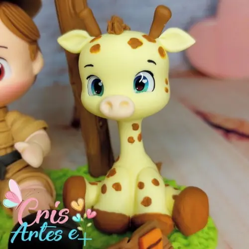 Vela Safari Menino em Biscuit