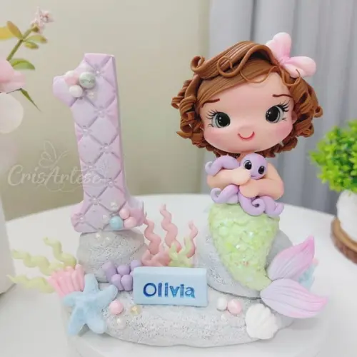 Vela Sereia em Biscuit