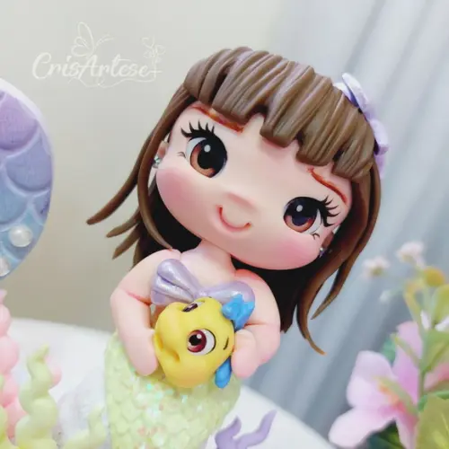 Vela Sereia em Biscuit