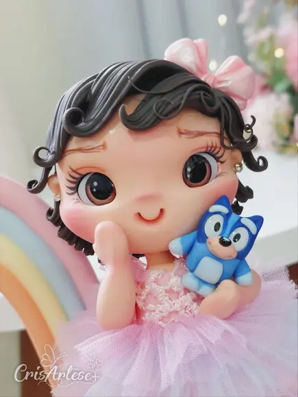 Vela Topo de Bolo Bluey
