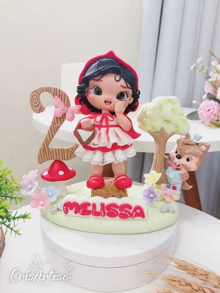 Vela Topo de Bolo Chapeuzinho Vermelho
