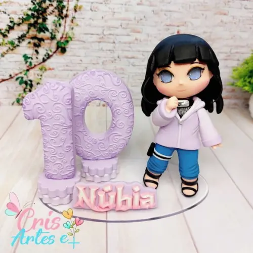 Vela Topo de Bolo Naruto Hinata