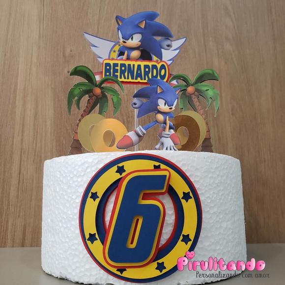 Topo De Bolo Sonic
