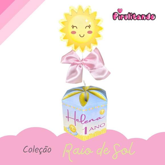 5 Centros de Mesa Personalizado Raio de Sol