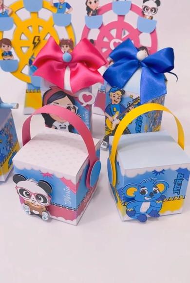 6 Caixas Cubo Fone Brancoala