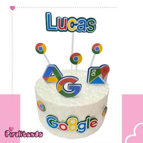 Topo de Bolo Google