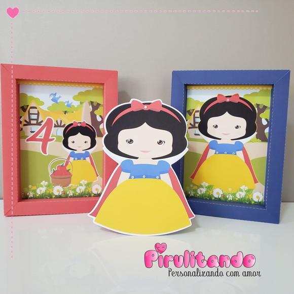 Kit Festa Só um Bolinho Branca de Neve Cute