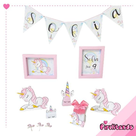 Kit Festa Completo Unicornio