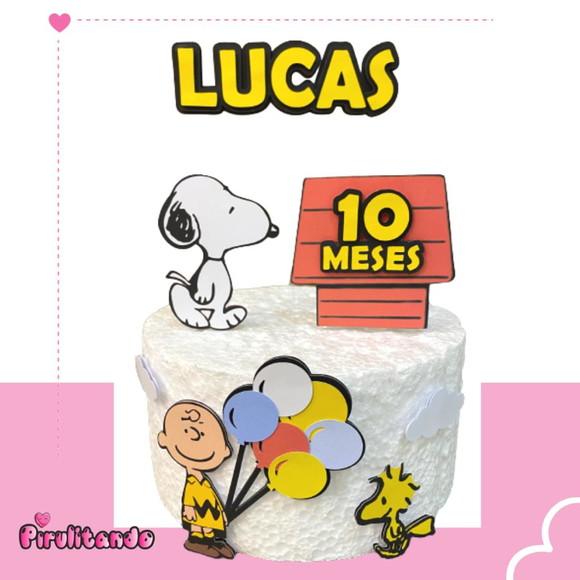 Topo de Bolo Snoopy