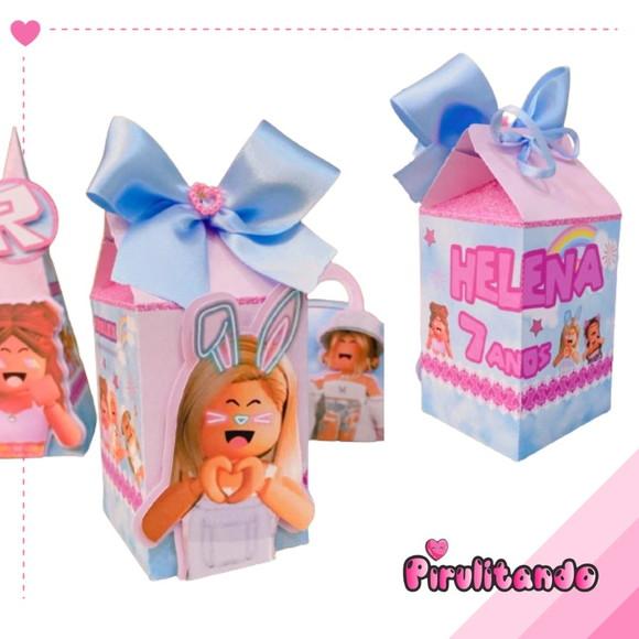 6 Caixas Milk Roblox Rosa Menina