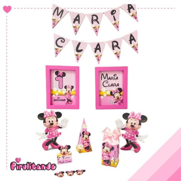 Kit Festa Completo Minnie Rosa