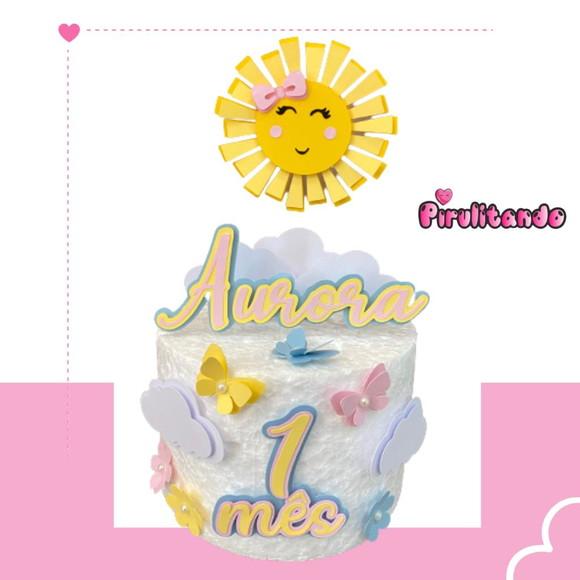 Topo de Bolo Raio de Sol Sunshine