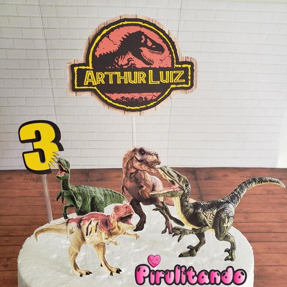 Topo de Bolo Jurassic Park World