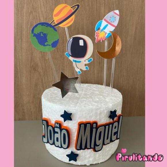 Topo de Bolo Astronauta