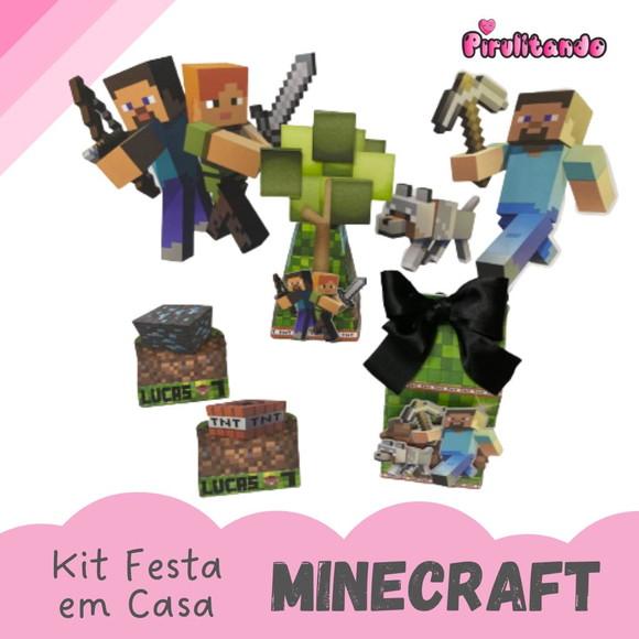 Kit Festa em Casa Minecraft