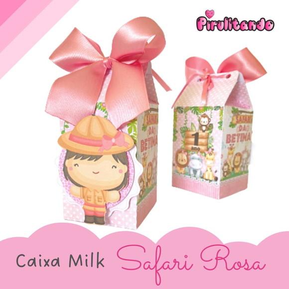 Personalizados Safari Menina Rosa