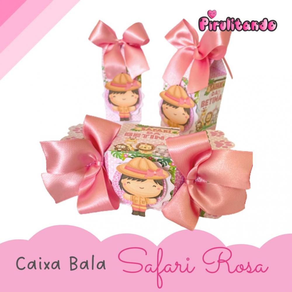 Personalizados Safari Menina Rosa