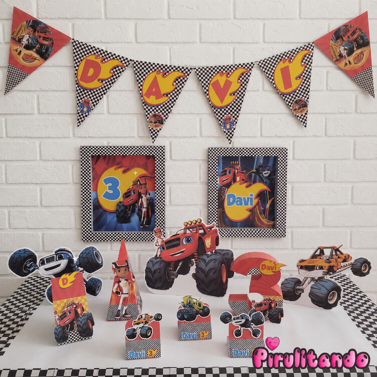 Kit Festa Completo Blaze and the Monsters Machines