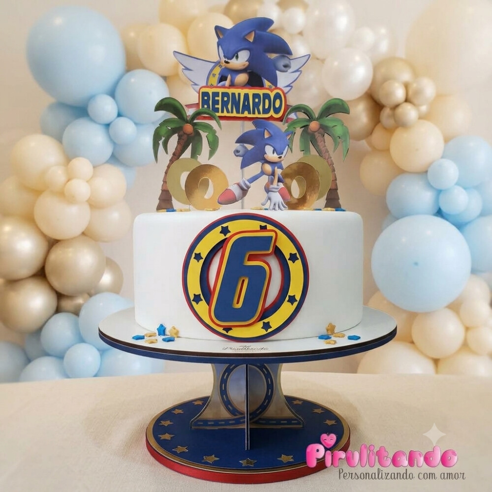 Topo De Bolo Sonic