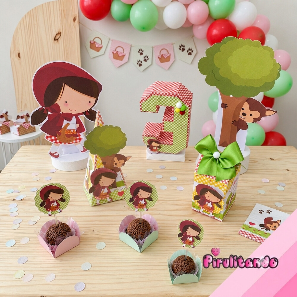 Kit Festa em Casa Chapeuzinho Vermelho