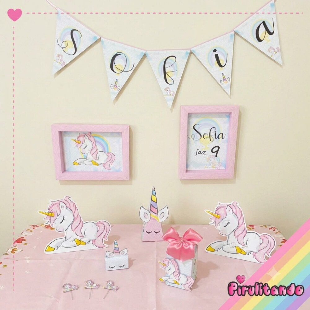 Kit Festa Completo Unicornio