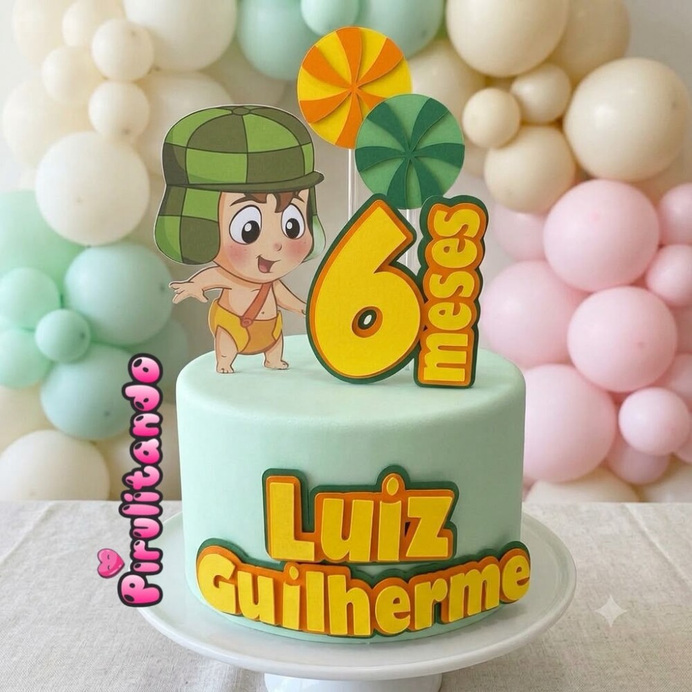 Topo de Bolo Chaves Baby