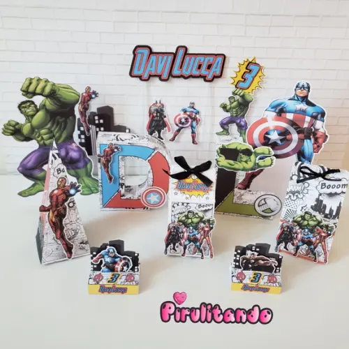 Kit Festa em Casa Vingadores