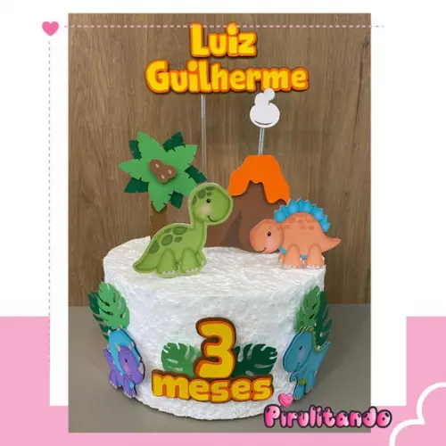 Kit Festa Só Um Bolinho Dino Dinossauro Baby