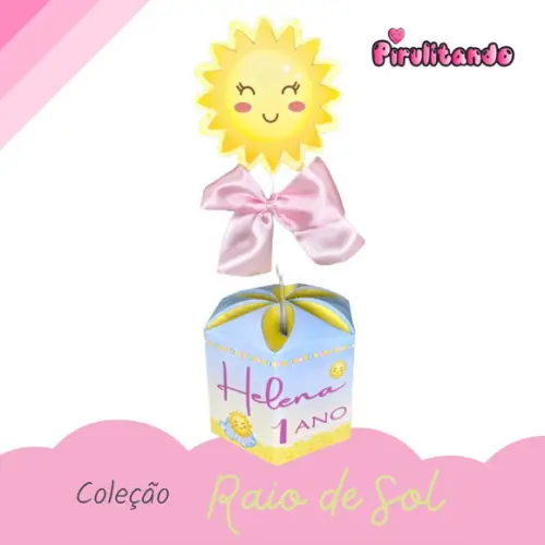 5 Centros de Mesa Personalizado Raio de Sol