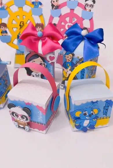 6 Caixas Cubo Fone Brancoala