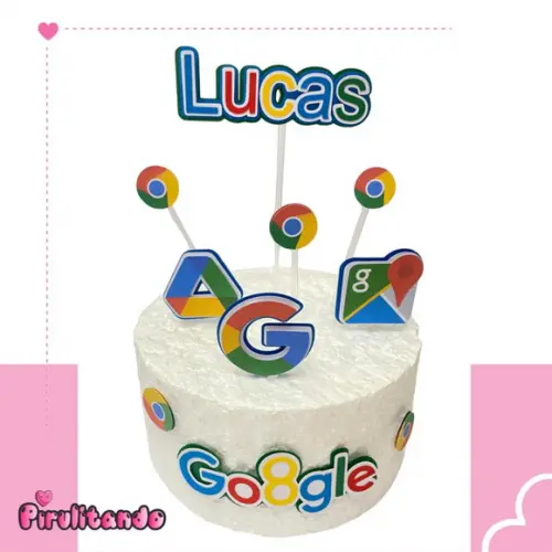 Topo de Bolo Google