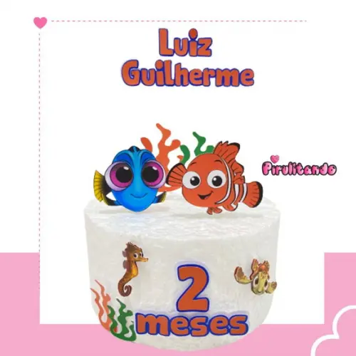 Kit Festa Só Um Bolinho Nemo Dory Baby