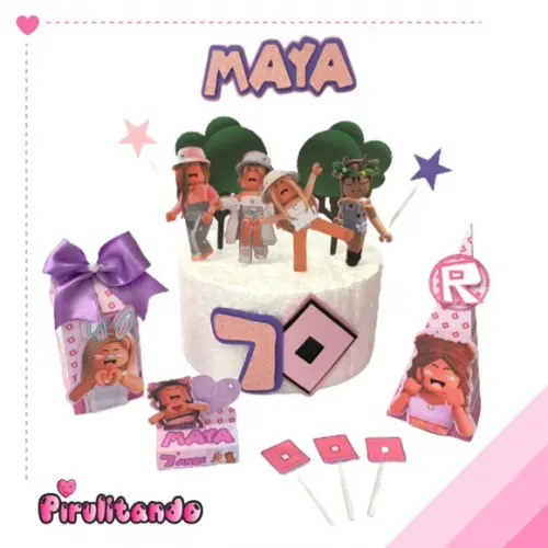 Kit Festa em Casa Roblox Menina