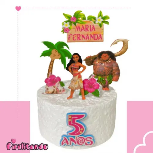 Topo de Bolo Moana