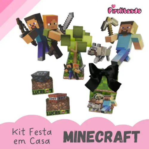 Kit Festa em Casa Minecraft