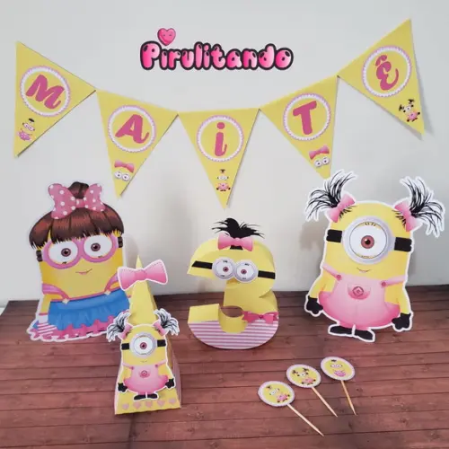 Kit festa Mesversário Minions