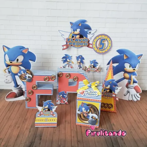 Kit Festa em Casa Sonic