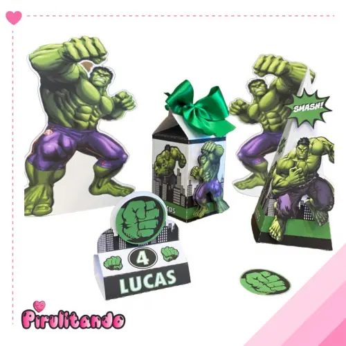 Kit Festa em Casa Hulk