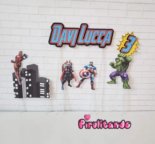Kit Festa em Casa Vingadores
