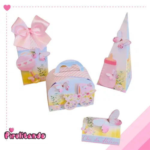 Personalizados Cha de Bebe Jardim das Borboletas