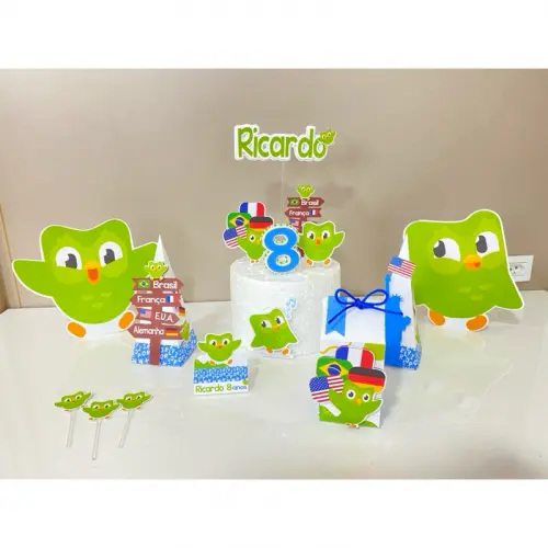 Kit Festa Completo Duolingo