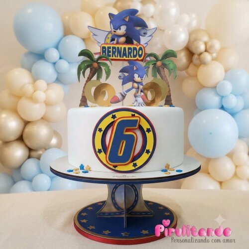 Topo De Bolo Sonic