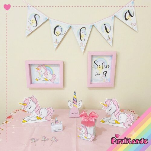 Kit Festa Completo Unicornio