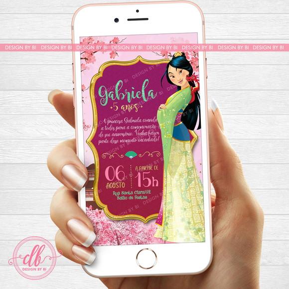 Convite Mulan Digital Whatsapp